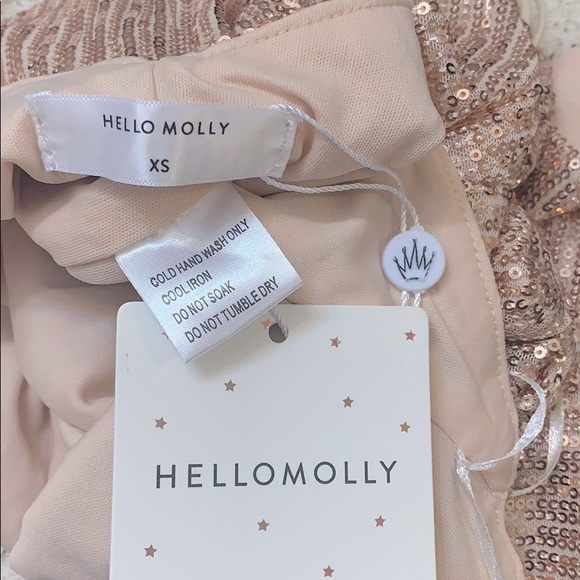 Let the Beat Drop Dress Bronze Hello Molly - Picture 10 of 11